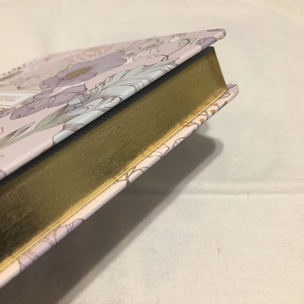 Floral Journal with Purple and Pink Accents